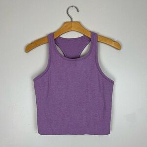 Lululemon Ebb To Street Racerback Crop Tank Top Wisteria Purple Size 10